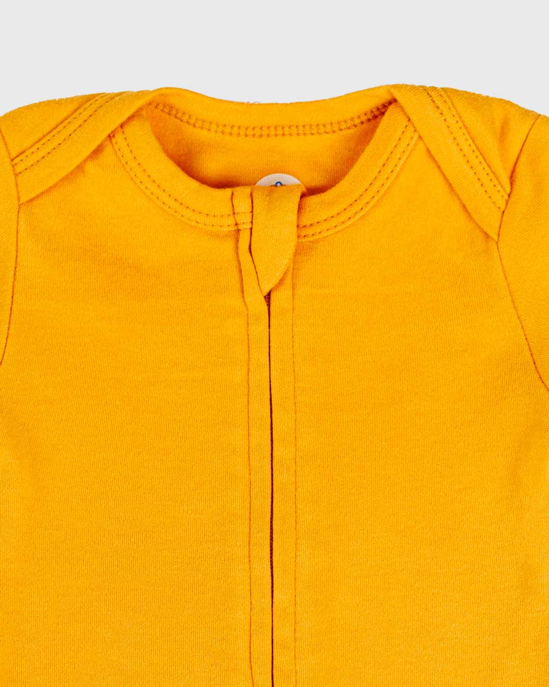 Long Sleeve Zipper Bodysuit in Sunburst, 9-12M - Dreambelles