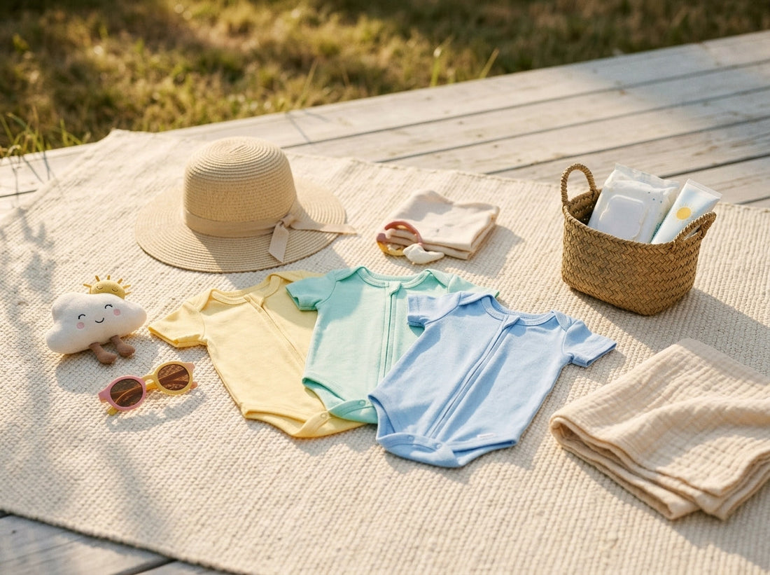 The ultimate guide to dressing your baby for hot weather: breathable, soft bodysuits by Dreambelles