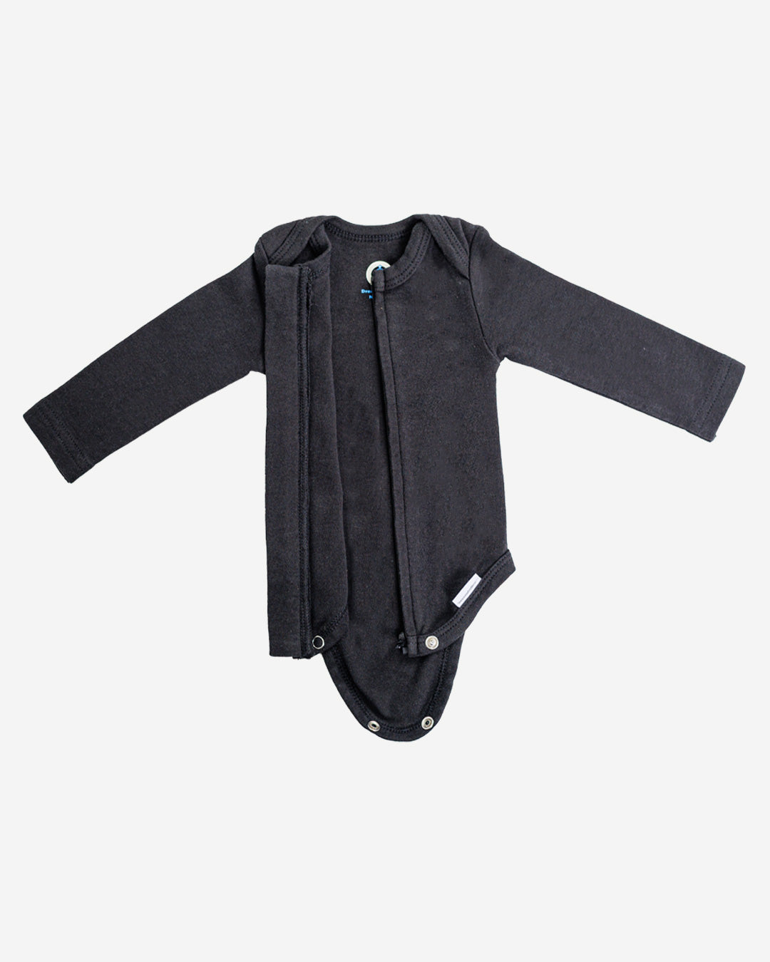 Long Sleeve Zipper Bodysuit in Eclipse - Dreambelles