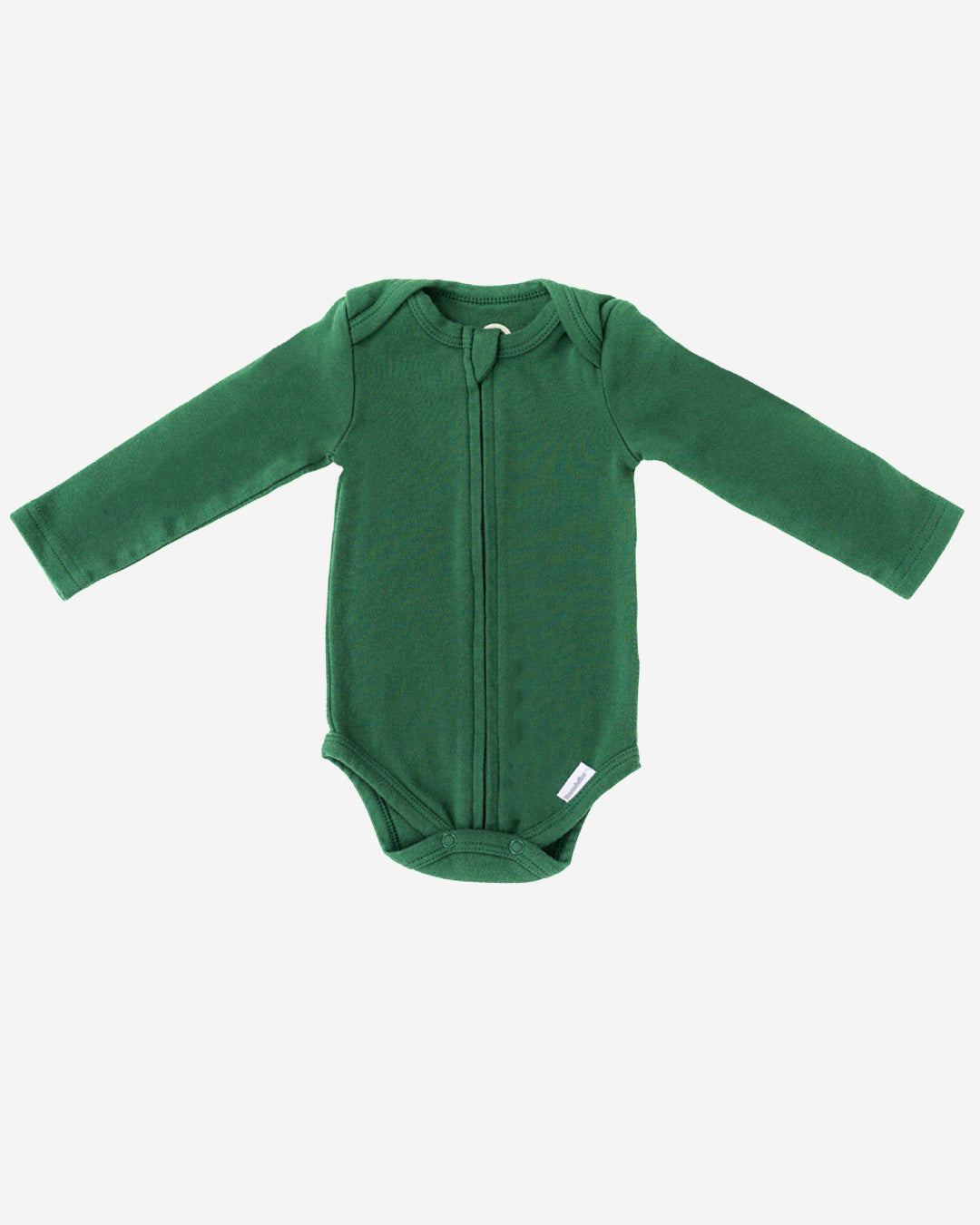 Long Sleeve Zipper Bodysuit in Hunter - Dreambelles