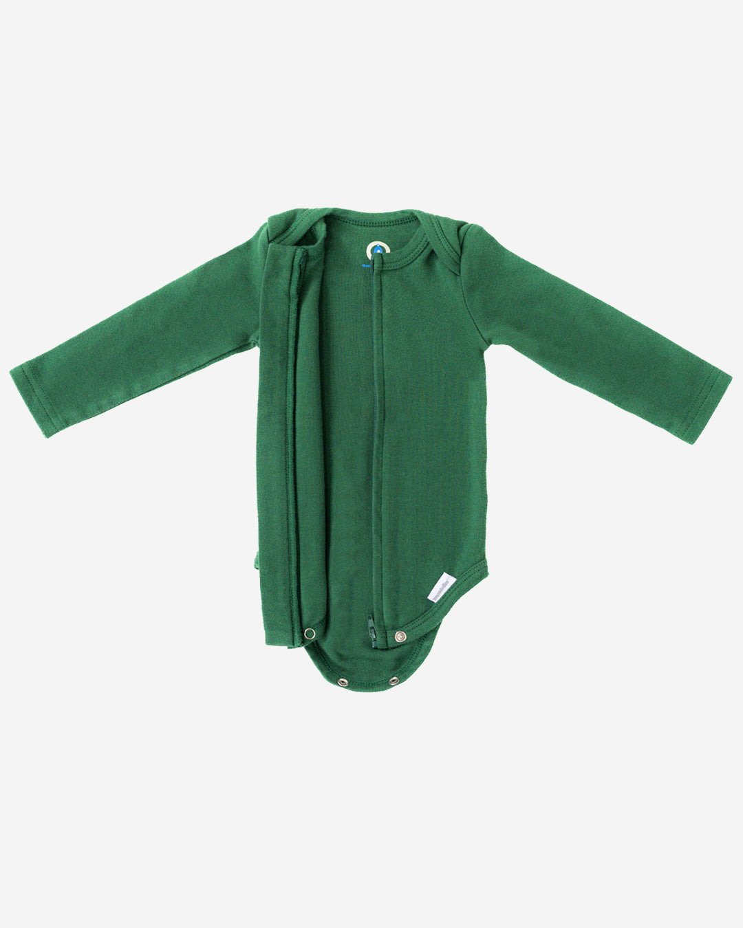 Long Sleeve Zipper Bodysuit in Hunter - Dreambelles