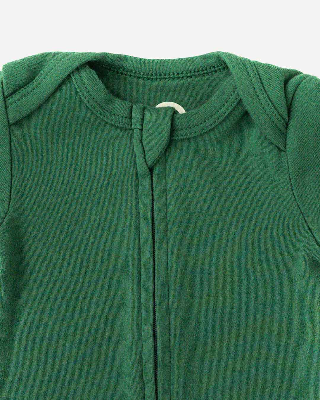 Long Sleeve Zipper Bodysuit in Hunter - Dreambelles