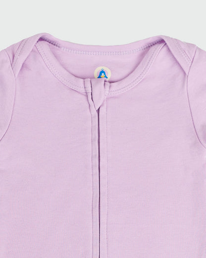 Zipper Bodysuit in Lilac - Dreambelles