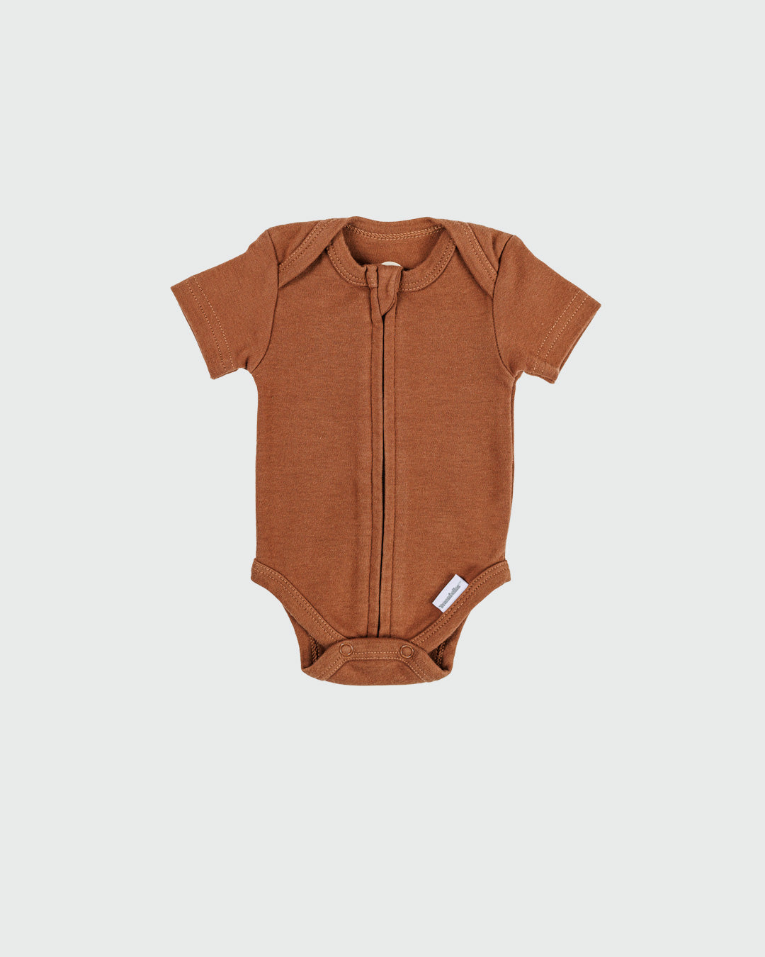 Zipper Bodysuit in Mocha - Dreambelles