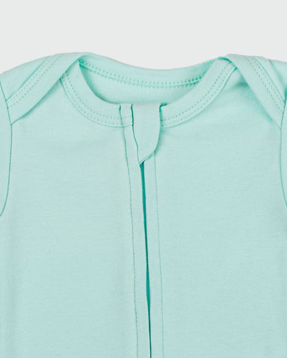 Zipper Bodysuit in Seafoam - Dreambelles