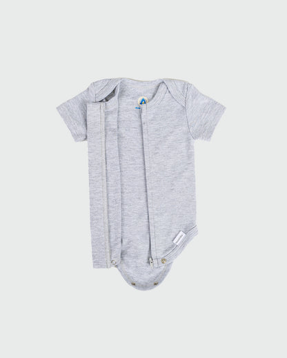 Zipper Bodysuit in Storm - Dreambelles