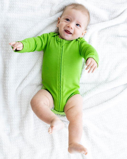 Long Sleeve Bodysuit in Forest - Dreambelles