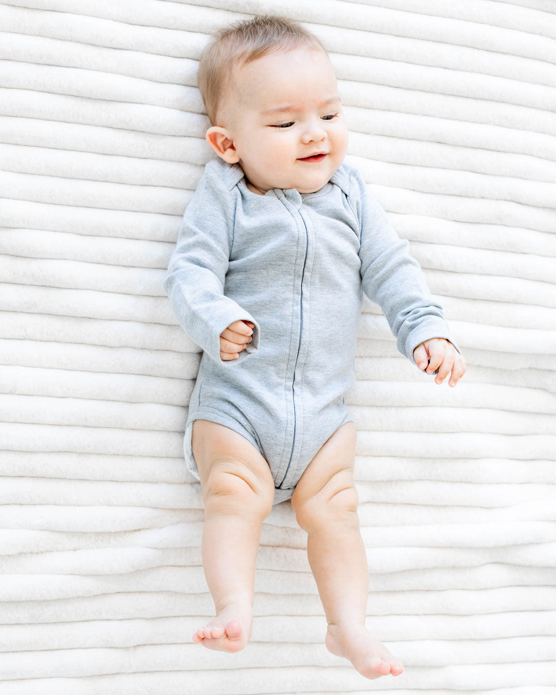 Long Sleeve Bodysuit in Storm - Dreambelles