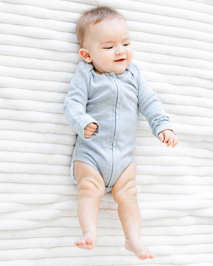 Long Sleeve Bodysuit in Storm - Dreambelles
